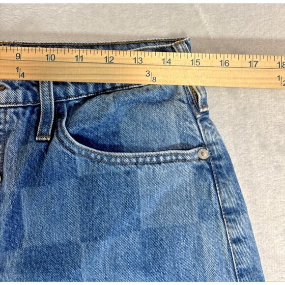 FRAME High Rise Wide Leg Jeans "Lave'Et Tisse' Avec" Checkered Pattern Size 29 - Picture 5 of 11